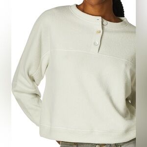 BB Dakota Part Time Rib Knit Henley size S